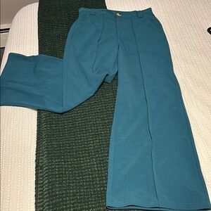 Elegant Teal Women's Pants